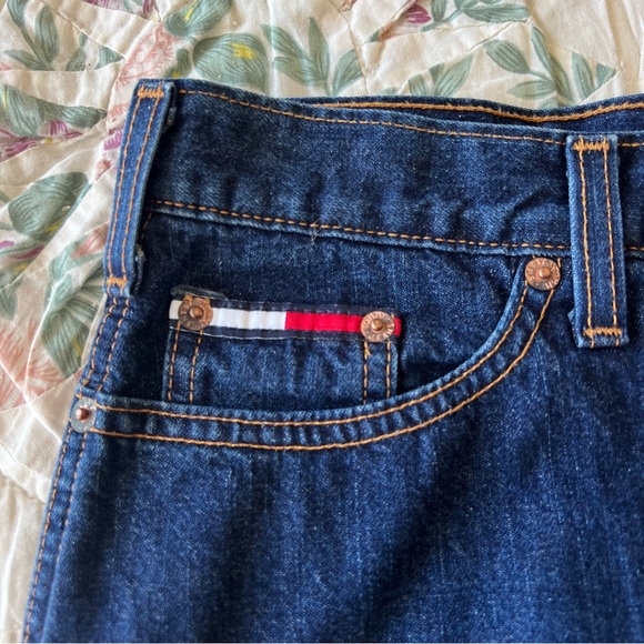 VTG Y2K Tommy Hilfiger Denim Midi Skirt, 11 - Picture 6 of 9